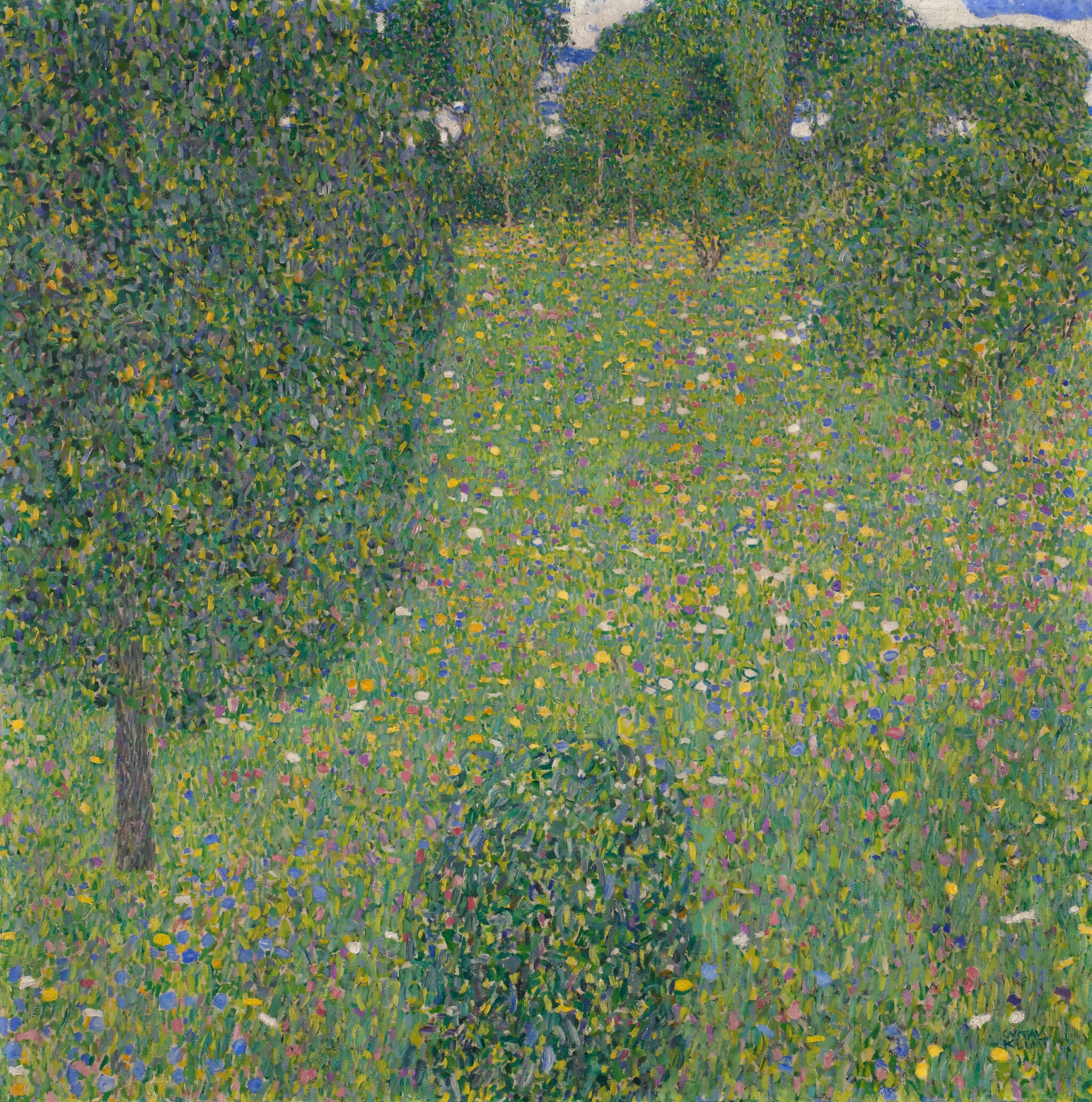 Gustav Klimt, Blumenwiese (Blooming Meadow), c. 1908