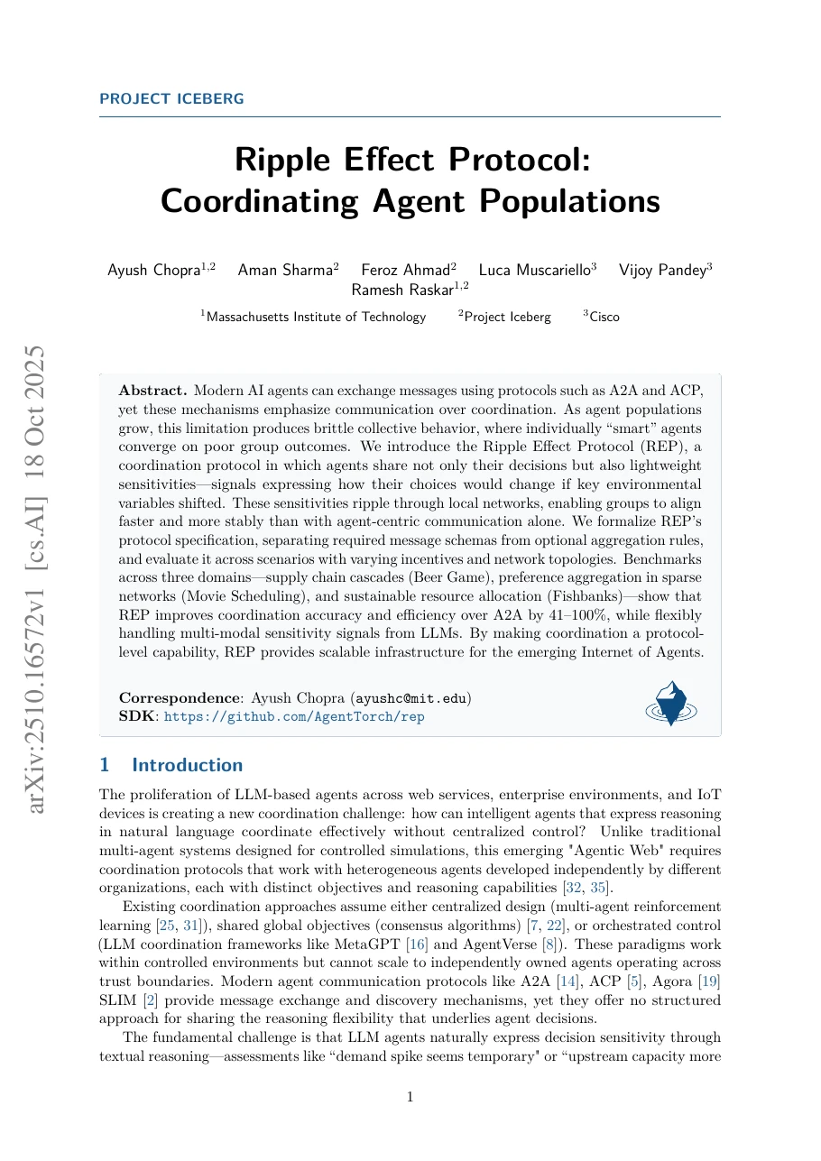 First page of Ripple Effect Protocol