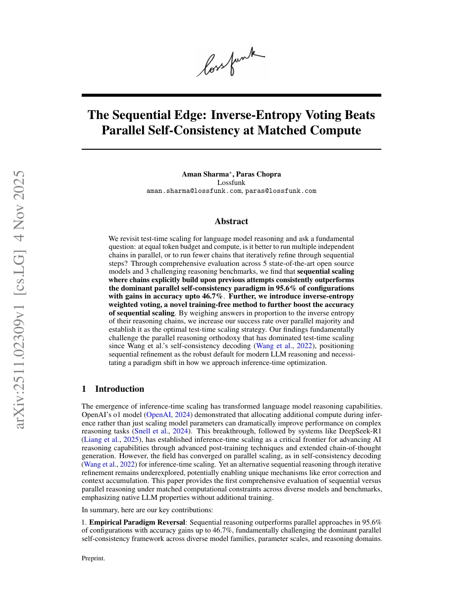 First page of The Sequential Edge